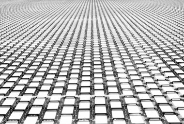 Metal panel dekorasyon ön cephe detaylarını yakın plan görüntüsü