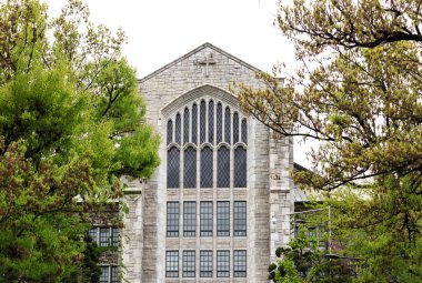Seul, Güney Kore-26 Nisan 2019: Ewha Kadın Üniversitesi, Klasik Tarzlı Tüm Kadınlar Üniversitesi
