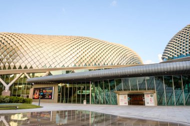 Singapore-26 FEB 2020:The Esplanade Opera building. Know locally as the Hedgehog or Durian because of shape.