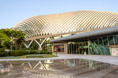Singapore-26 FEB 2020:The Esplanade Opera building. Know locally as the Hedgehog or Durian because of shape.