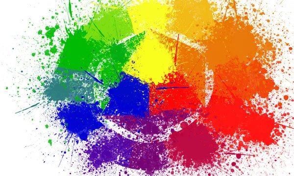 Písemné kruh barevné — Stock fotografie