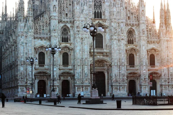 Milan duomo sunset — Φωτογραφία Αρχείου