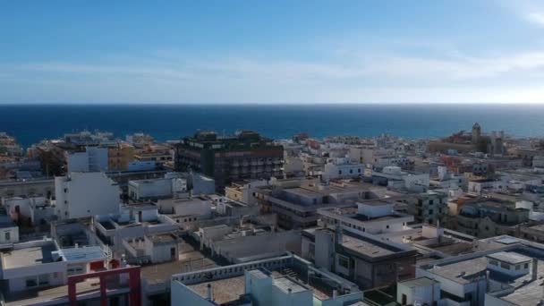 Paisaje Urbano Gallipoli Desde Avión Tripulado Aéreo — Vídeos de Stock