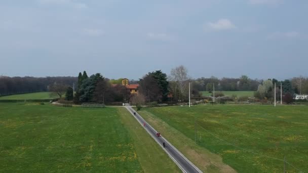 Vista Aérea Cinematográfica Parque Monza — Vídeo de Stock