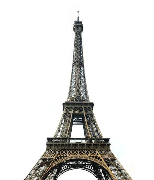 Eiffel Tower White Background — Stock Photo, Image