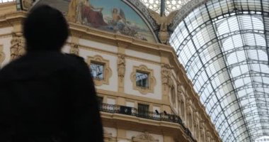 02.28.2020 Milan (İtalya) - Milano 'daki Vittorio Emanuele Galerisi' nde çekildi.