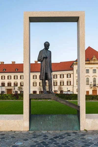 Budapeste Hungria Outubro 2019 Estátua Grof Istvan Bethlen Budapeste — Fotografia de Stock