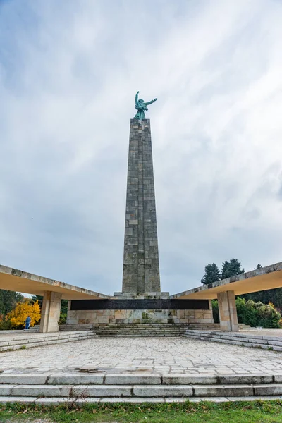 Fruska Gora Sérvia Março 2019 Sloboda Liberdade Nome Monumento Parque — Fotografia de Stock