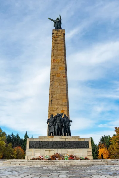Fruska Gora Sérvia Março 2019 Sloboda Liberdade Nome Monumento Parque — Fotografia de Stock