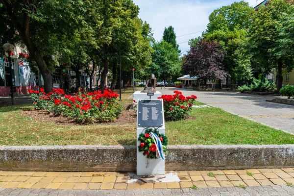 Kikinda Serbia July 2019 Monument Kikinda Victims War Nineties Nato — Stock Photo, Image