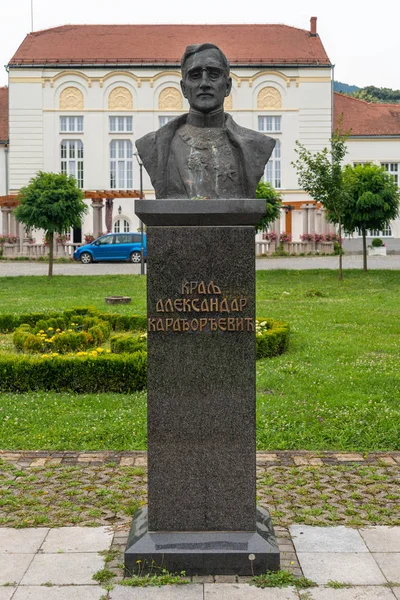 Loznica Serbia Julio 2019 Monumento Rey Aleksandar Yugoslavia Aleksandar Karadjordjevic — Foto de Stock