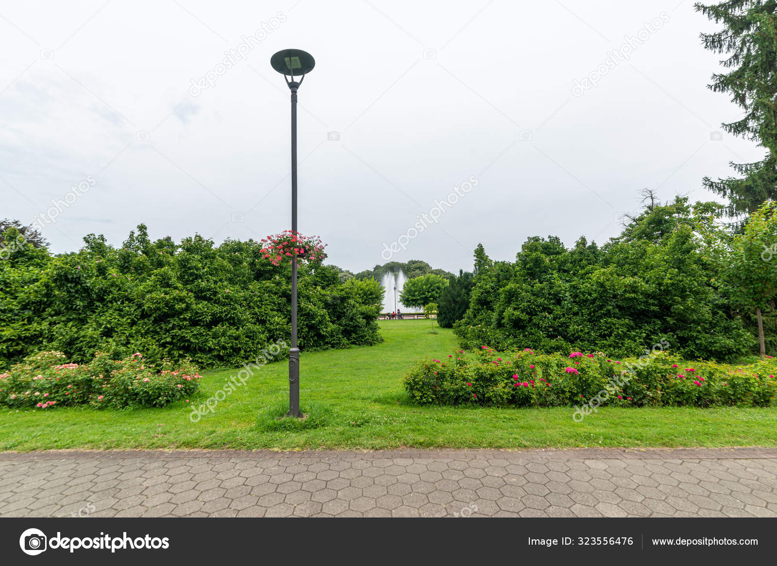 Banja Koviljaca Serbia July 2019 Beautiful Formal Garden Park