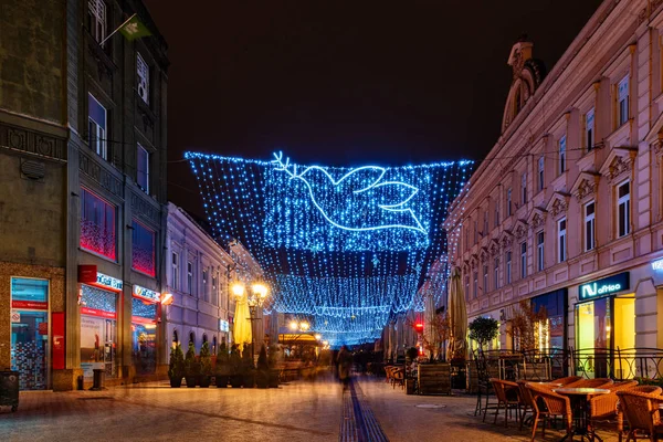 Novi Sad Serbie Décembre 2019 Novosadski Winter Fest Rue Zmaj — Photo