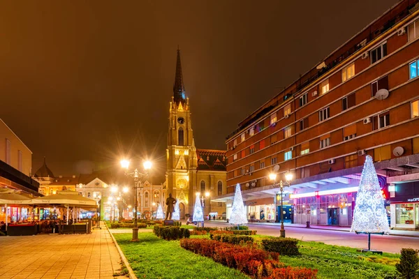 Novi Sad Srbsko Listopadu 2019 Zimní Festival Novosadski Náměstí Svobody — Stock fotografie