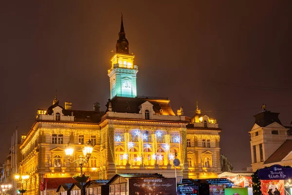 Novi Sad Srbsko Listopadu 2019 Zimní Festival Novosadski Náměstí Svobody — Stock fotografie