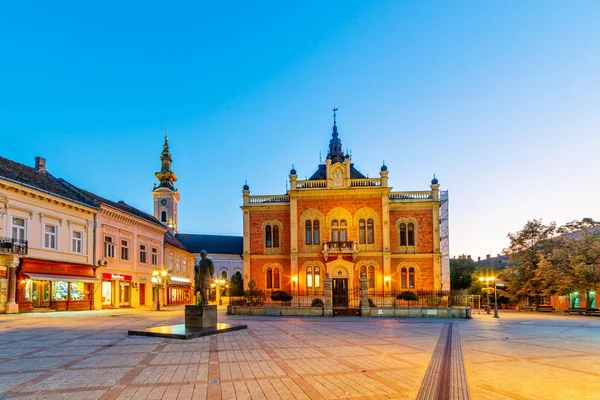 Novi Sad Serbien Augusti 2019 Novi Sad Centrum Square Framför — Stockfoto