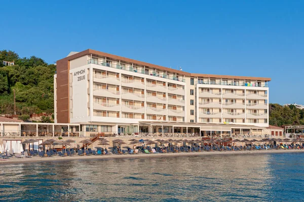 Kallithea Greece September 2019 Ammon Zeus Hotel Kallithea Greece Most — Zdjęcie stockowe