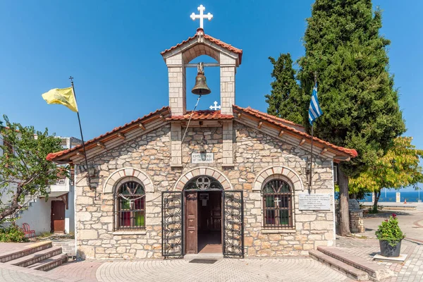 Kallithea Greece September 2019 Holy Nicholas Orthodox Church Kallithea Halkidiki — стоковое фото