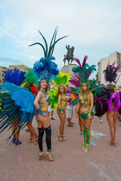 Novi Sad Serbia Agosto 2019 Carnevale Samba Novi Sad Serbia — Foto Stock