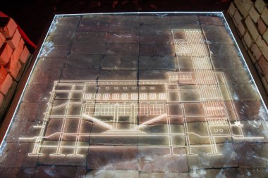 Novi Sad, Sırbistan 24 Ağustos 2019: Petrovaradin ve Novi Sad 'ın yeniden inşası ve geliştirilmesi konulu 