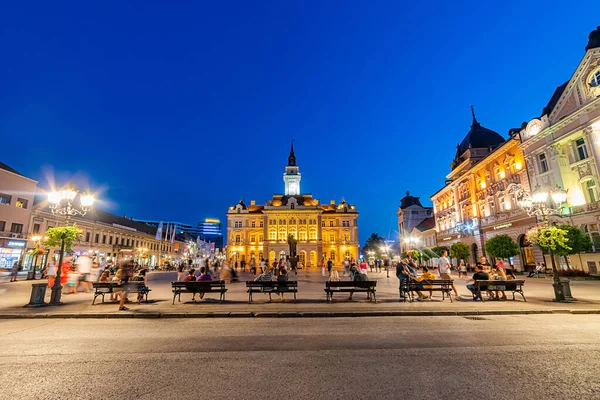 Novi Sad Serbien Juli 2019 Frihetstorget Serbiska Trg Slobode Det — Stockfoto