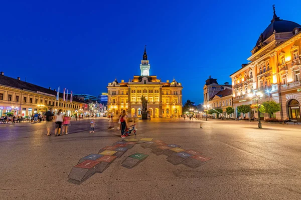 Нови Сад Сербия Июля 2019 Года Площадь Свободы Сербски Trg — стоковое фото