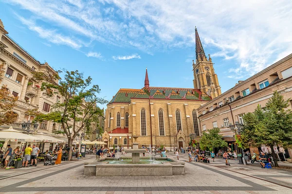 Novi Sad Serbien Juli 2019 Katolska Katedralen Namnet Maria Kyrka — Stockfoto