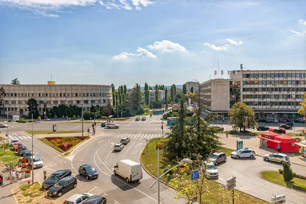 塞尔维亚诺维萨德 Novi Sad 2019年9月17日 市中心 塞尔维亚语 Stari Grad 是塞尔维亚诺维萨德的一个城市社区 它是诺维萨德的主要部分 — 图库照片
