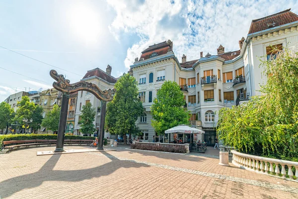 Novi Sad Serbien September 2019 Adamovics Palace Adamoviceva Palata Serbiska — Stockfoto