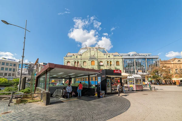 Novi Sad Serbia Septiembre 2019 Centro Ciudad Serbio Stari Grad —  Fotos de Stock