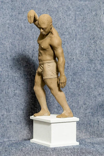 Escultura Yeso Hombre Desconocido Hombre Está Pie —  Fotos de Stock