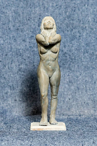 Gypsum Sculpture Unknown Naked Girl — Stock Photo, Image