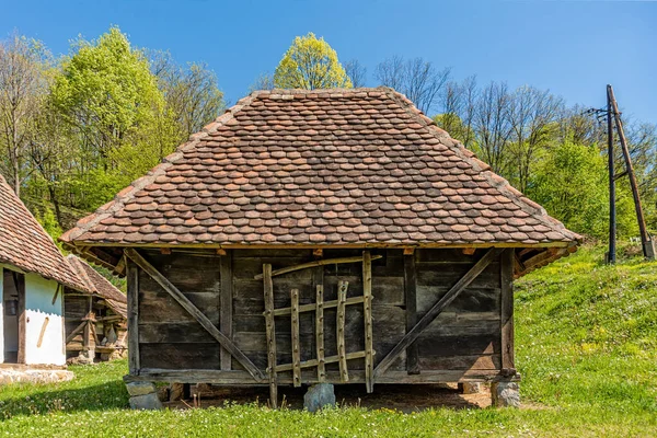 Altes Serbisches Traditionshaus Verlassene Häuser Serbien Die Von Den Menschen — Stockfoto