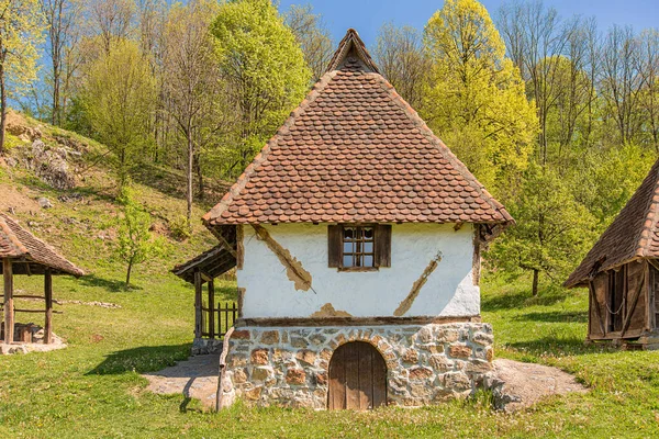 Old Serbian Traditional House Abandoned Houses Serbia Used People Show Royalty Free Stock Photos