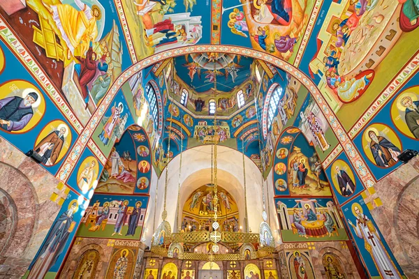 Belgrado Serbia Septiembre 2019 Interior Del Santo Apóstol Evangelio Lucas — Foto de Stock