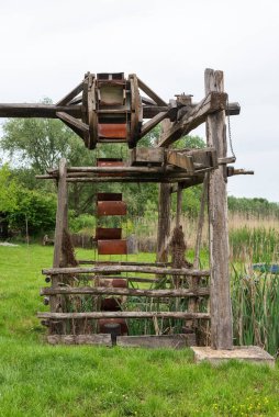 Eski çalışma iyi süpürür ve manzaralı gölge