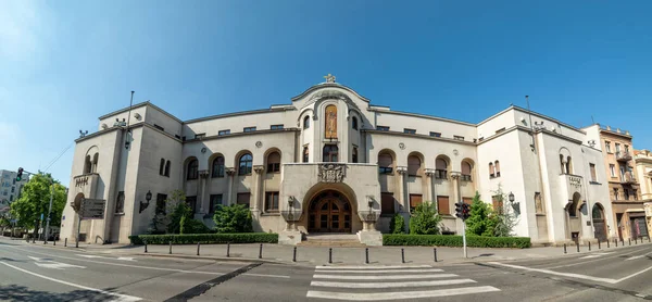 Belgrad Sırbistan Mayıs 2020 Başpiskoposluk Binası Sırpça Zgrada Patrijarsije Belgrad — Stok fotoğraf