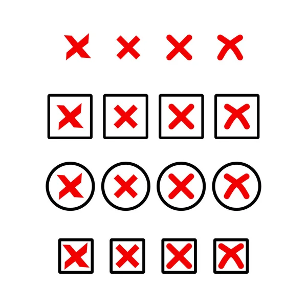Set di icone del segno di spunta — Vettoriale Stock