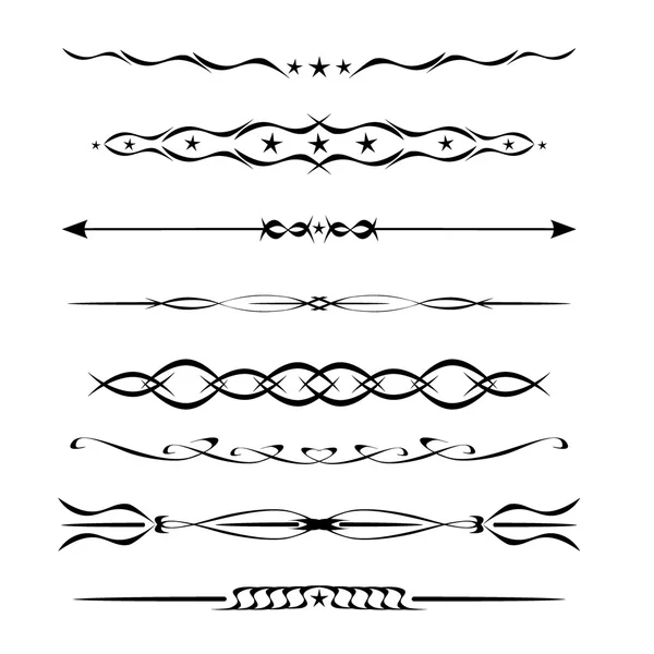 Ensemble d'éléments de bordure vintage — Image vectorielle