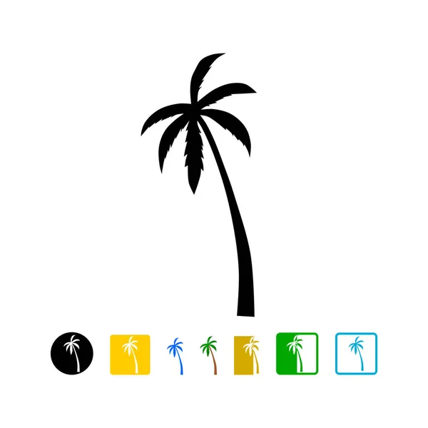 Palmiye ağacı - vektör simgesi — Stok Vektör