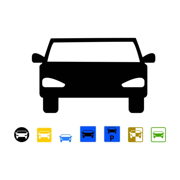车停车的标志 — 图库矢量图片