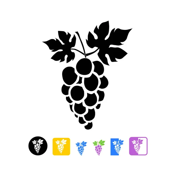 Grapes vector icon — Stock Vector