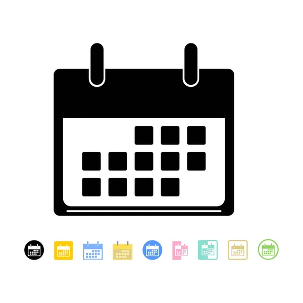 Icono de calendario en estilo plano — Vector de stock