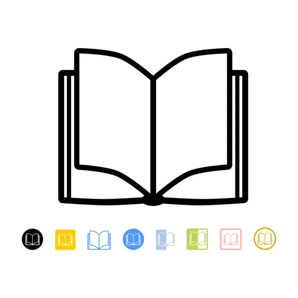 Icono del libro vectorial — Vector de stock