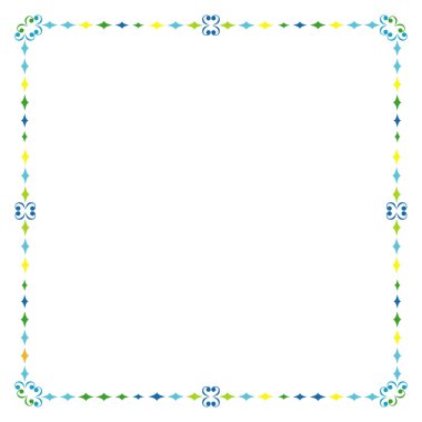 Vintage vektör çerçeve ve kenarlık