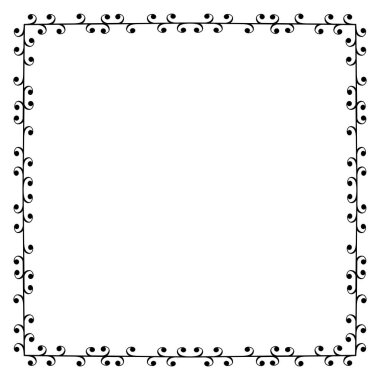 Vintage vektör çerçeve ve kenarlık