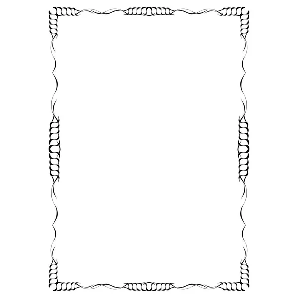 Decorative Frame Border Retro Vintage Design — Stock Vector