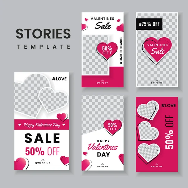 Trendy Valentine's Day Posts Stories Template Instagram, 57% OFF