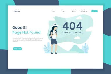 Sayfa 404 iniş sayfası kadın insanlarda bulunmuyor. İniş sayfası şablonu