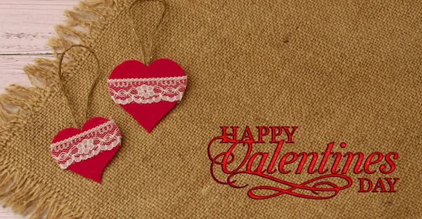 Holiday background for Valentine\'s day on a white wooden backgro